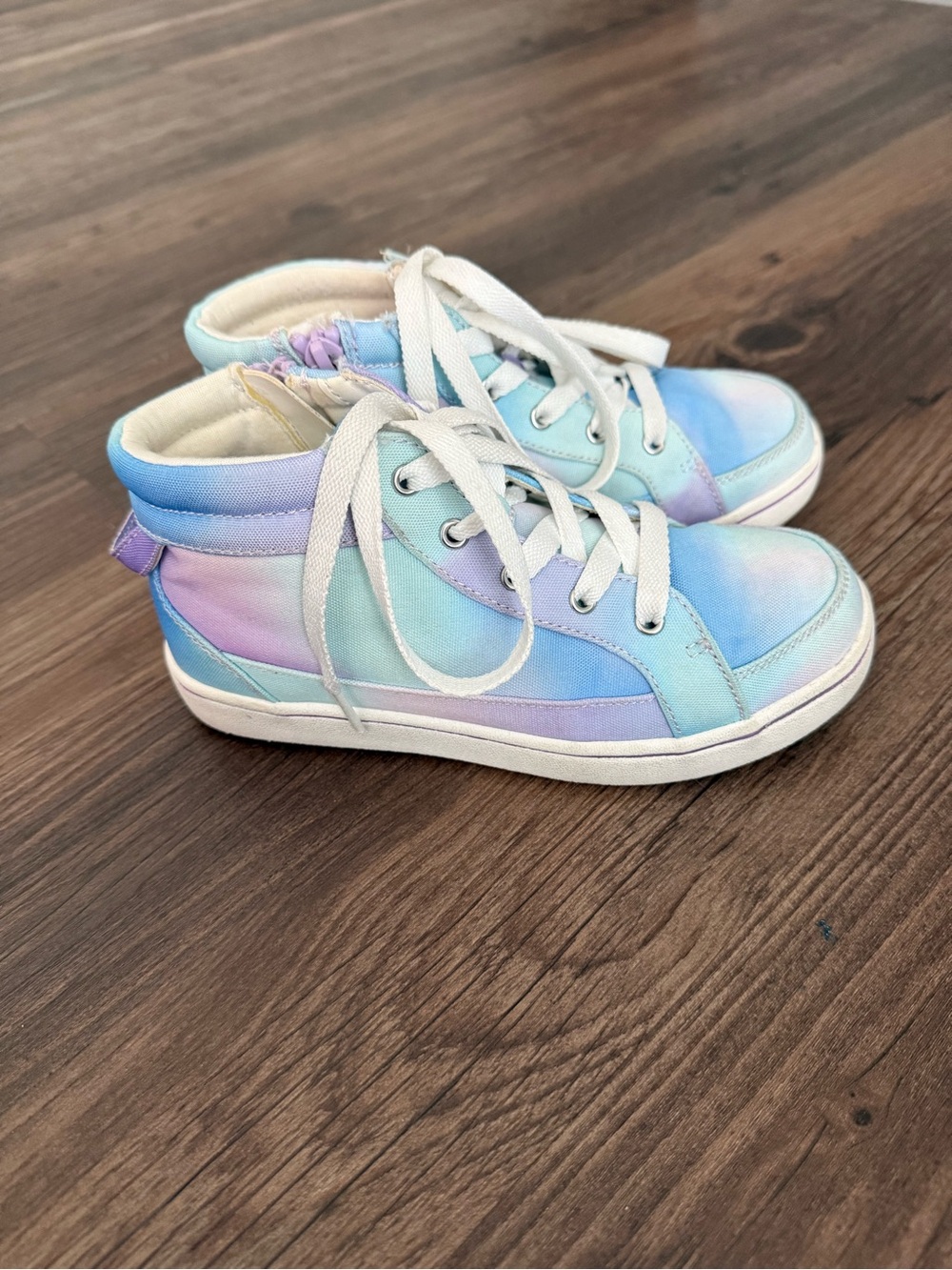 Cat & Jack Kids High-Top Sneakers in Pastel Blue and Lavender - Picture 3 of 7